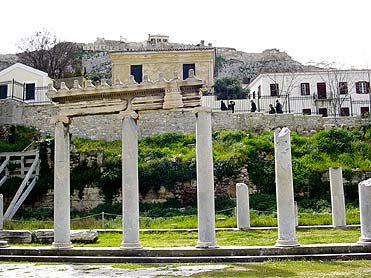 Roman Agora - view to Akropolis